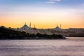 Sunset over Istanbul, Turkey Royalty Free Stock Photo