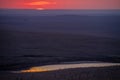 Sunset over the Flint Hills of Kansas Royalty Free Stock Photo