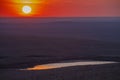 Sunset over the Flint Hills of Kansas Royalty Free Stock Photo