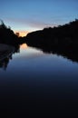 Sunset over the Katherine River at Katherine Gorge, Northern Territory, Australia Royalty Free Stock Photo