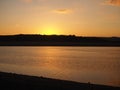 Sunset over the Kent Estuary at Arnside, Cumbria