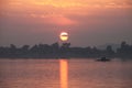 Sunset over Khanpur Lake Pakistan