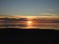 Sunset over Laguna Madre Bay, South Padre Island, Texas Royalty Free Stock Photo