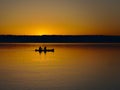 Sunset over Lake Ammer Royalty Free Stock Photo