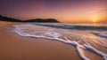 sunset over the lake closeup sea sand beach, panoramic beach landscape, inspire tropical beach seascape horizon Royalty Free Stock Photo