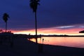 Sunset over Lake Havasu Arizona Royalty Free Stock Photo