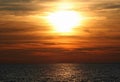 Sunset over Lake MI Royalty Free Stock Photo