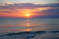 Sunset over Lake Michigan Royalty Free Stock Photo