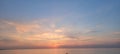 Sunset over lake Michigan Royalty Free Stock Photo