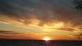 Sunset over Lake Michigan Royalty Free Stock Photo