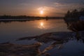 Sunset Over Lake Muskoka in Ontario