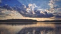 Sunset over a Lake in North Carolina