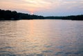 Sunset Over Lake Oconee, GA Royalty Free Stock Photo