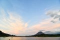 sunset over lake, photo as a background ,taken in Arenal Volcano lake park in Costa rica central america Royalty Free Stock Photo