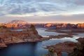 Sunset over lake Powell