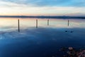 Sunset over lake salinas.Spain Royalty Free Stock Photo