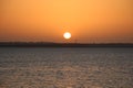 Sunset over Lake Texoma Royalty Free Stock Photo
