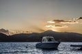 Sunset over Lefkada Island Royalty Free Stock Photo