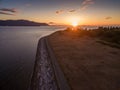 Sunset Over Legoe Bay on Lummi Island, Washington. Royalty Free Stock Photo