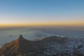 Sunset Over Lion's Head Royalty Free Stock Photo