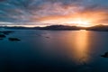Sunset over Loch Linnhe Royalty Free Stock Photo