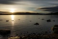 Sunset over Loch Lomond Royalty Free Stock Photo