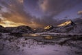 Sunset over Lofoten, Norway