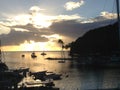 Sunset over Marigot Bay St Lucia