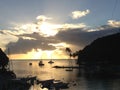 Sunset over Marigot Bay St Lucia