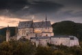 Sunset over the Castle of Vianden, Luxembourg