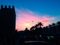 Sunset over the medina, city of Sousse, Tunisia Royalty Free Stock Photo