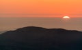 Sunset over the Mediterranean Sea in Oran, Algeria Royalty Free Stock Photo