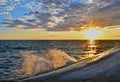 Sunset Over the Ocean. HDR