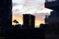 Sunset over Miami South Beach, Florida Royalty Free Stock Photo