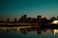 Sunset over Montreal downtown in Canada Royalty Free Stock Photo