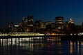 Sunset over Montreal downtown in Canada Royalty Free Stock Photo