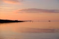 Sunset over Morecambe Bay Lancashire UK England Royalty Free Stock Photo