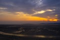 Sunset over Morecambe Bay Royalty Free Stock Photo