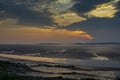 Sunset over Morecambe Bay Royalty Free Stock Photo