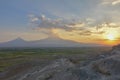 Sunset over Mount Ararat, Armenia