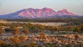 Sunset over Mount Sonder peak