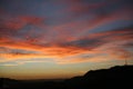 Sunset over the mountains