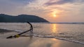 Sunset over Nagtabon beach, Palawan, Philippines