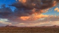 Sunset over the namib desert Royalty Free Stock Photo