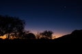 Sunset over Namib Desert with Tree, Namibia Royalty Free Stock Photo