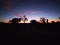 Namibian sunset Royalty Free Stock Photo