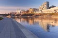 Vilnius at sunset, Lithuania, Baltic states. Royalty Free Stock Photo