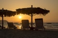 Ngapali Beach Sunset - Myanmar (Burma) Royalty Free Stock Photo