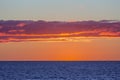 Sunset over Northumberland Strait, Prince Edward Island Royalty Free Stock Photo