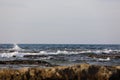 Sunset over the ocean and beach on a nice winter day viewed from Camps Bay near Cape Town South Africa Royalty Free Stock Photo